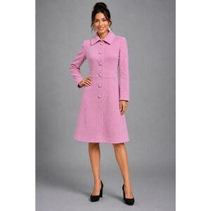 Marciano Pink Wool Blend Coat XS Tailored Fit Feminine Fall Winter Coat Y2K